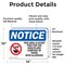 Signmission This Area Is Scent Free For Sign With Symbol, 14 in W x Rectangle, Vinyl Decal OS-2PACK-NS-D-1014-L-18589 - alternate 3